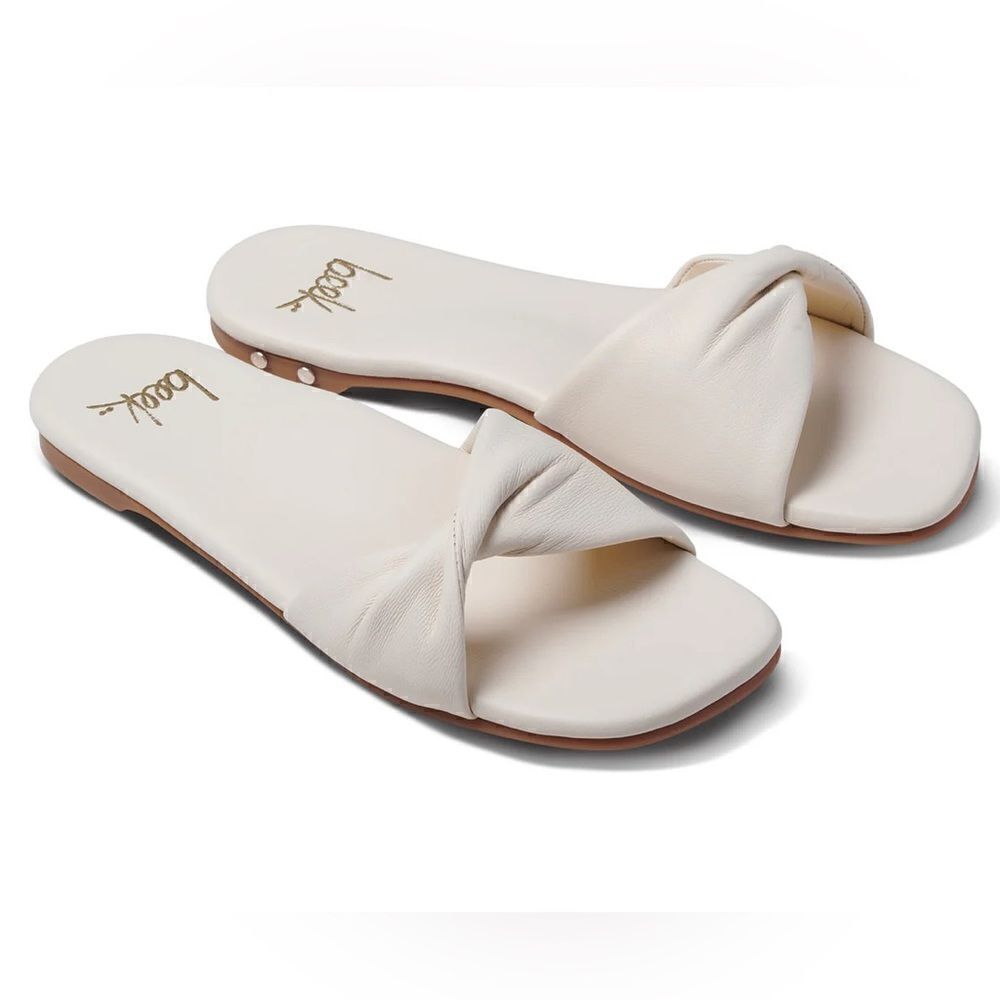 Been Whipbird Leather Slide Sandal EGGSHELL women’s size 9m brand new in box
